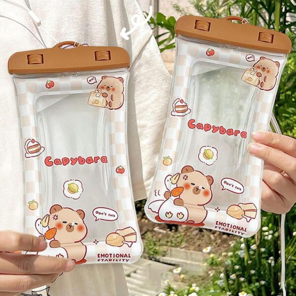 FUNDA PROTECTORA IMPERMEABLE DE CELULAR CAPIBARA - Imagen 3