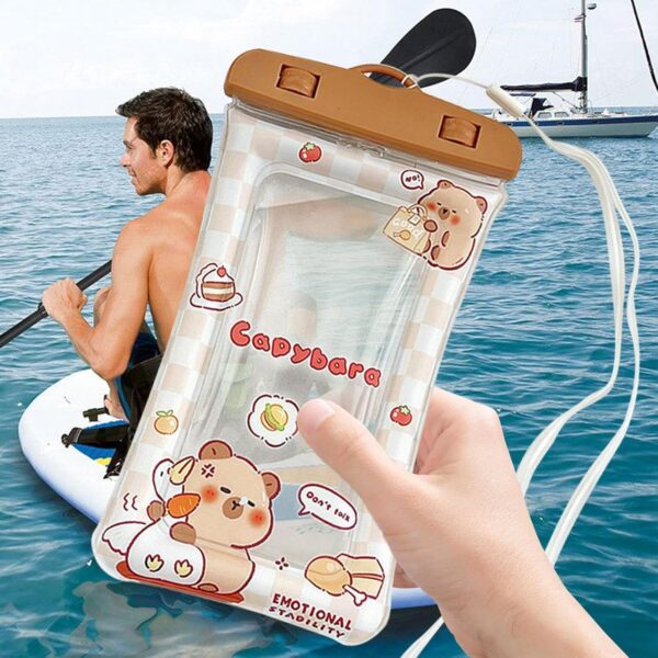 FUNDA PROTECTORA IMPERMEABLE DE CELULAR CAPIBARA - Imagen 5