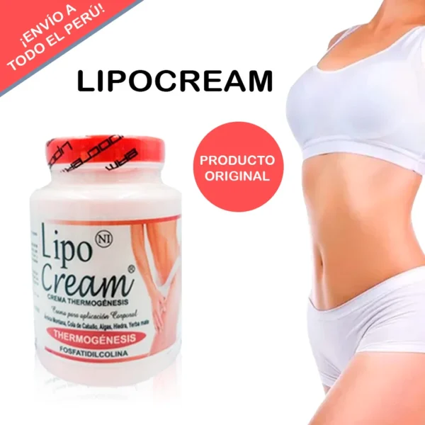 CREMA CORPORAL 500 GR REDUCTORA LIPOCREAM QUEMA GRASA REDUCE MEDIDAS ROJA - Imagen 2