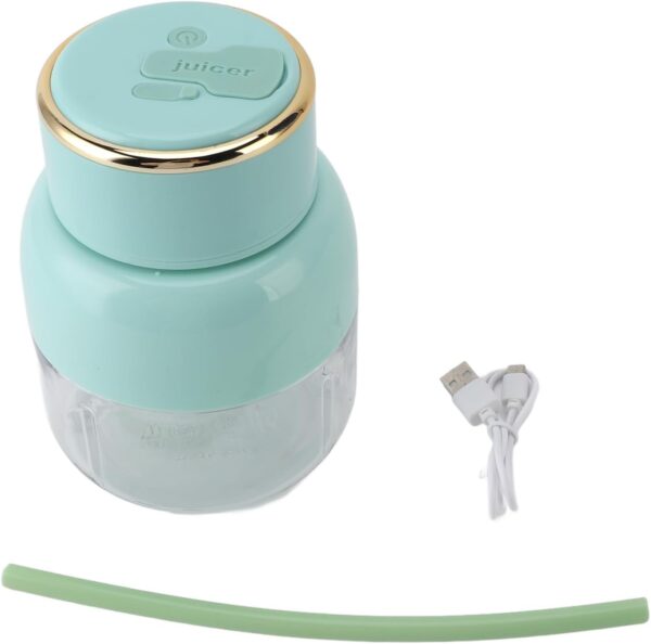 Batidora Portátil Usb Recargable Cuchillas De Acero Inoxidable 800 ML - Imagen 5