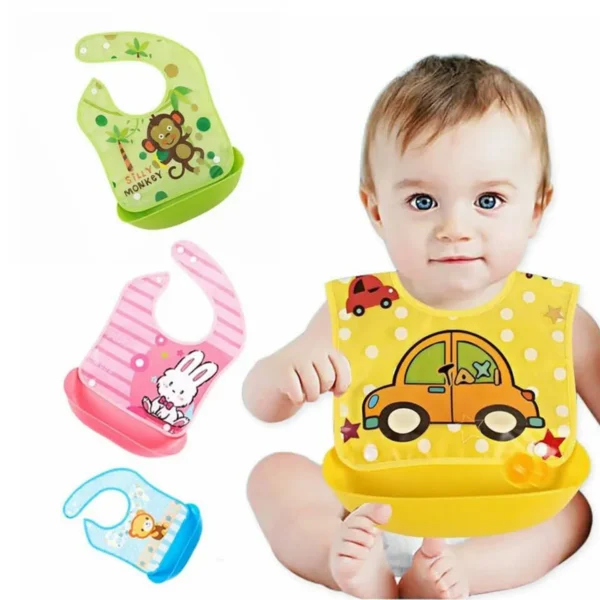 Babero con Bandeja de Silicona Bebé/Niño - Imagen 3