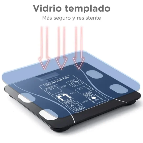 Balanza Digital Bluetooth 180kg Control de Peso Inteligente - Imagen 3