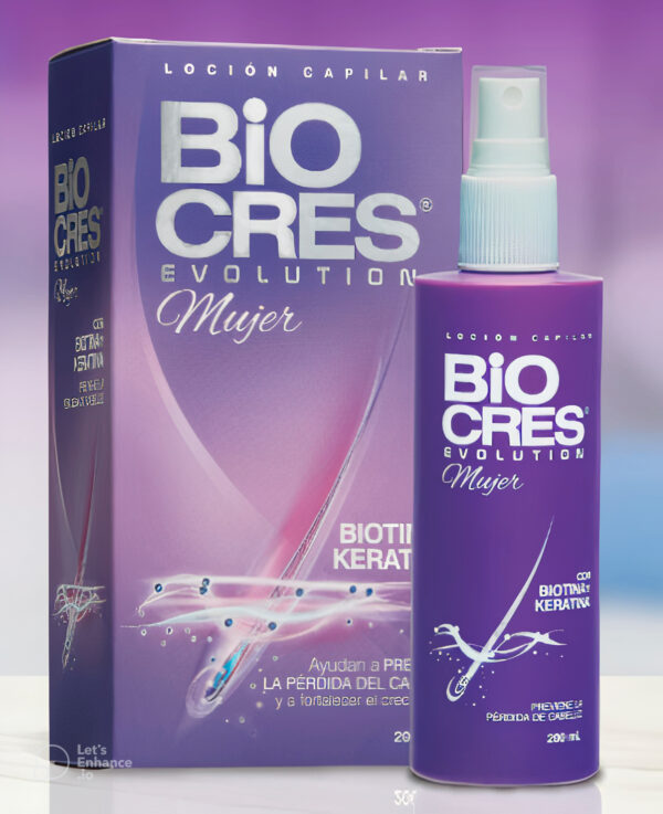 Loción Capilar Biocres Evolution Mujer - Frasco 100 ML