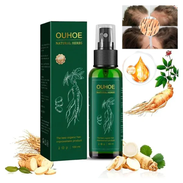 Spray Orgánico de Recuperación, Crecimiento y Control de Caída de Cabello - Imagen 3