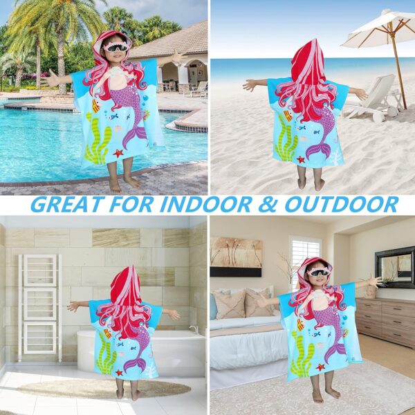 Bata Toalla Poncho De Microfibra Infantil Niños Piscina Playa - Imagen 8