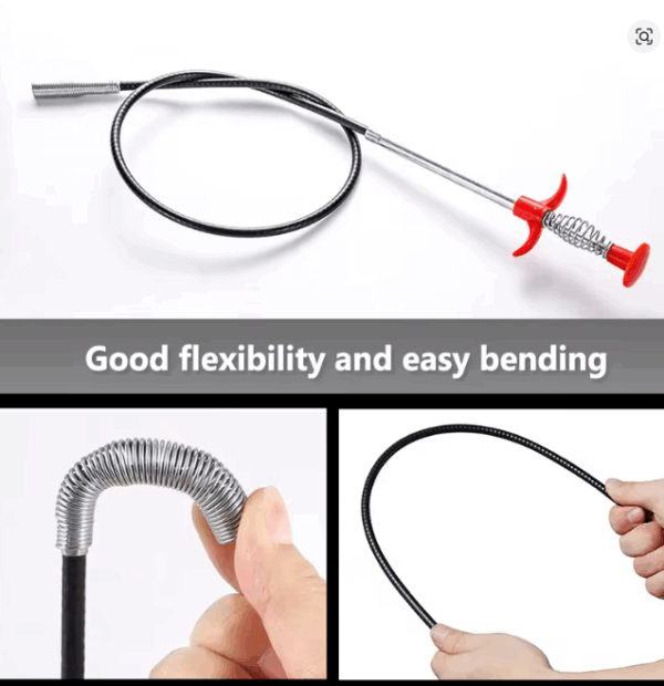 Desatorador Flexible de Tuberías Baño Tipo Garra - Imagen 4