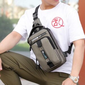 Morral Elegante Tipo Mochila Antirrobo De Hombre Pechera Usb
