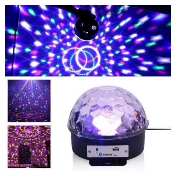 Bola de Luces LED Psicodélicas + Parlante Bluetooth - Imagen 6