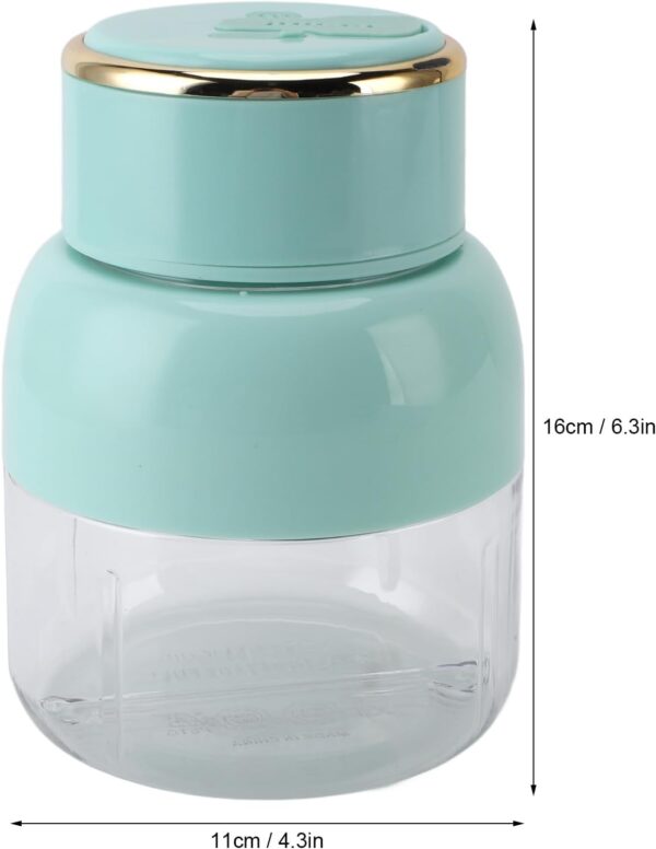 Batidora Portátil Usb Recargable Cuchillas De Acero Inoxidable 800 ML - Imagen 6