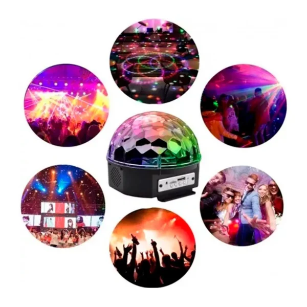 Bola de Luces LED Psicodélicas + Parlante Bluetooth - Imagen 5