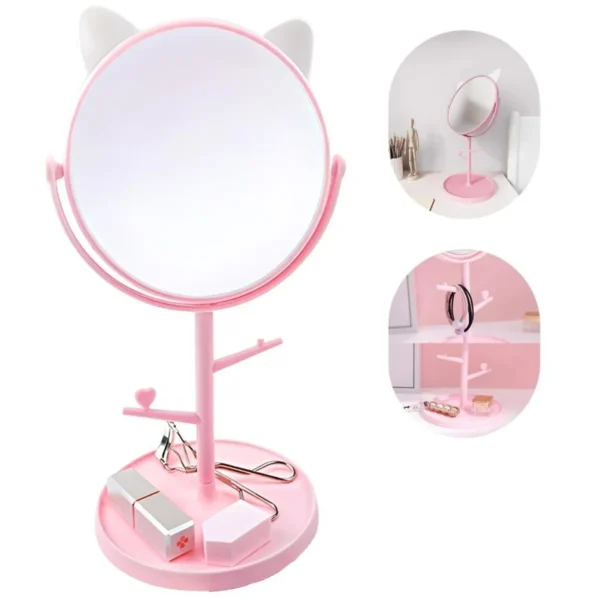Espejo mini Joyero organizador gatito Kawaii Kitty