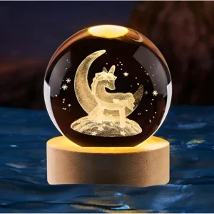 Lámpara Bola de cristal LED Galaxia USB