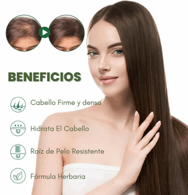 Spray Orgánico de Recuperación, Crecimiento y Control de Caída de Cabello - Imagen 9