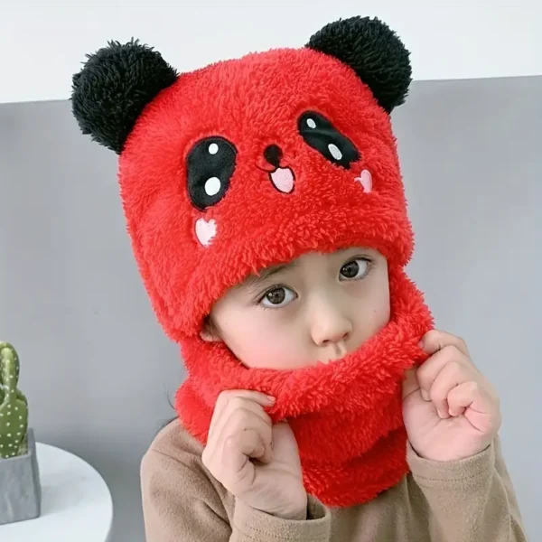 Sombrero-bufanda infantil de 100% algodón elástico premium - Imagen 3